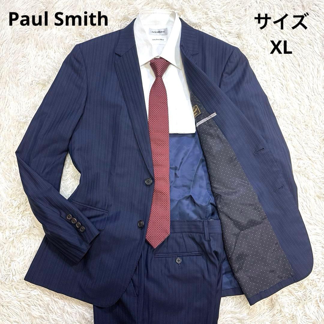 【極美品】Paul Smith スーツ ロロピアーナ ストライプ ドット XL