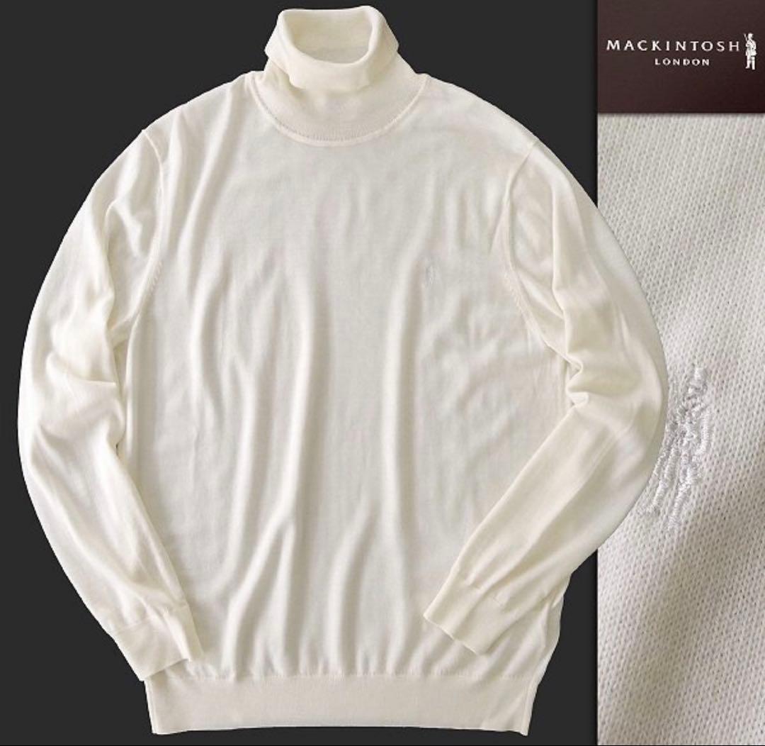 MACKINTOSH ホワイト タートルネックセーター L