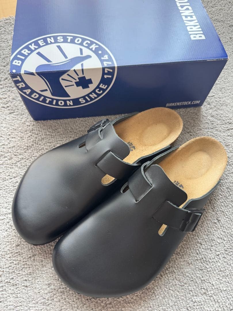 BIRKENSTOCK boston ボストン スムースレザー　ブラック43
