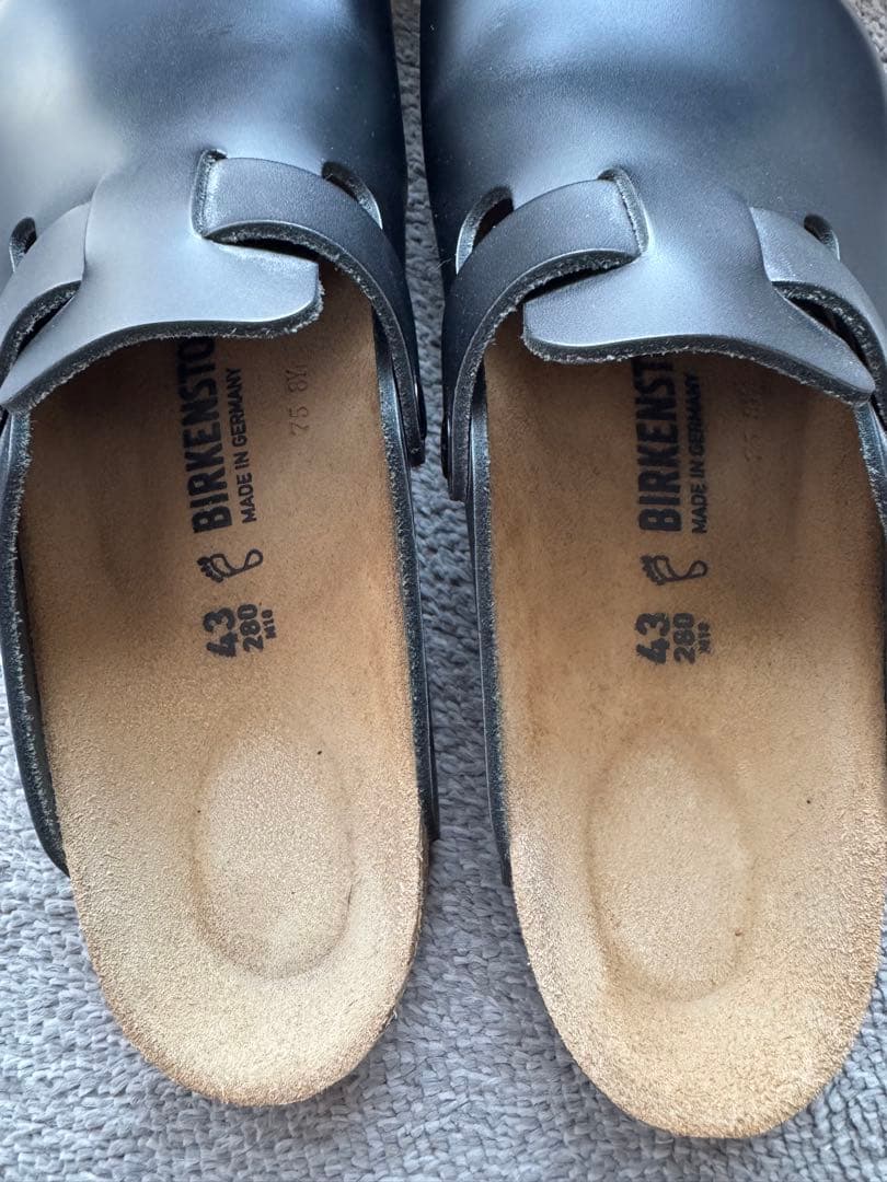 BIRKENSTOCK boston ボストン スムースレザー　ブラック43