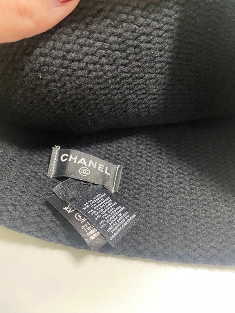 シャネル　ニット帽　ビーニー