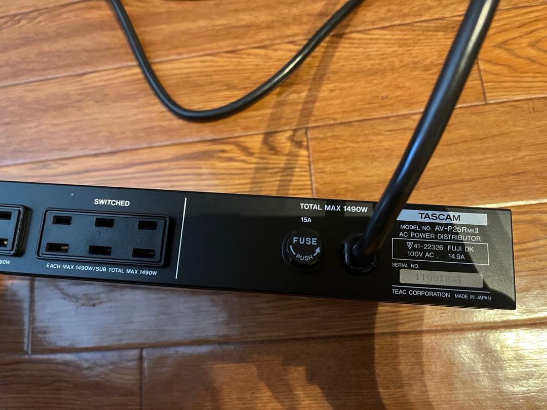 配信機器・PA機器・レコーディング機器 Tascam AV-P25RMKII AC POWER DISTRIBUTOR