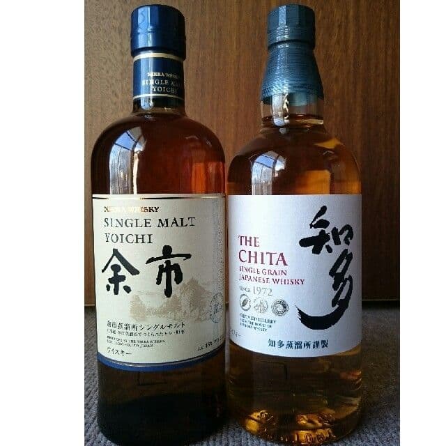 ☆余市シングルモルト&知多ウイスキー☆特価2本セット箱無し新品
