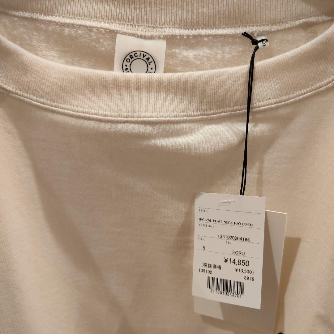 ORCIVAL エクリュ コットン裏毛 スウェットプルオーバー 5 ユニセックス
