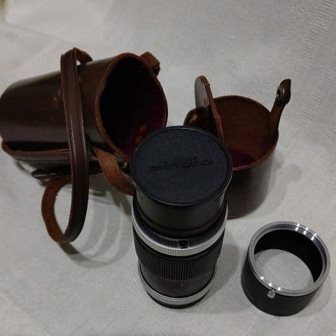 ミノルタ　カメラ レンズ　革ケース付②