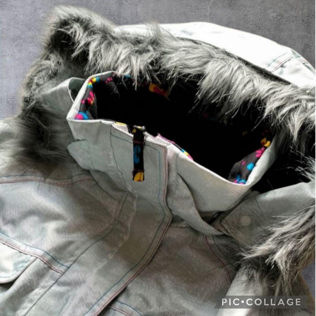 【極美品】phenix スノーガールズ スキーウェア 上下 花柄 ファー150