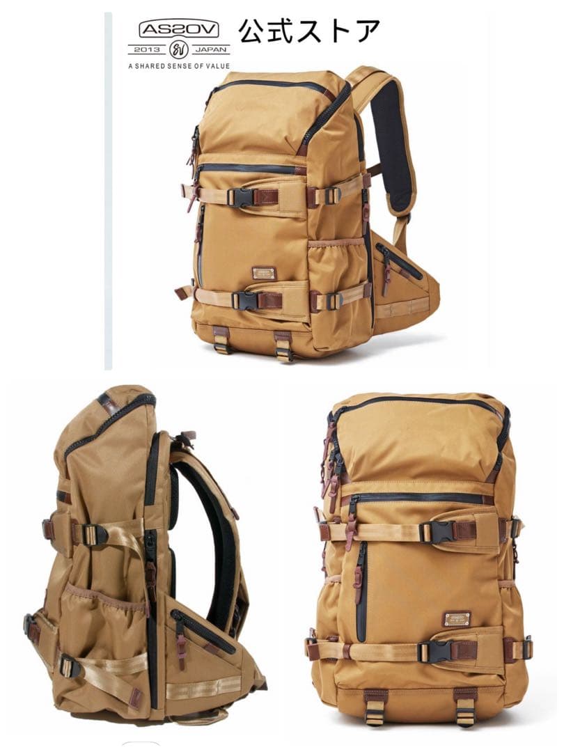 【AS2OV】CORDURA DOBBYバッグパック カーキ 061409