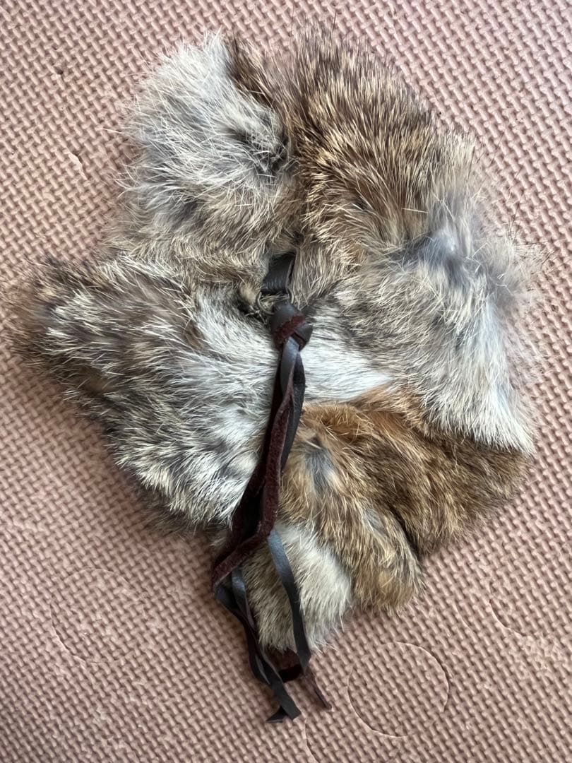 G.O.A ラビットファー付き　ヴィンテージ カーゴパンツ カーキー　goa