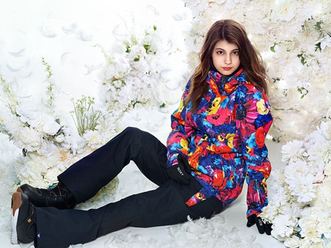 ROXY スノボウェア 蜷川実花コラボ 花柄 サイズL 上のみ