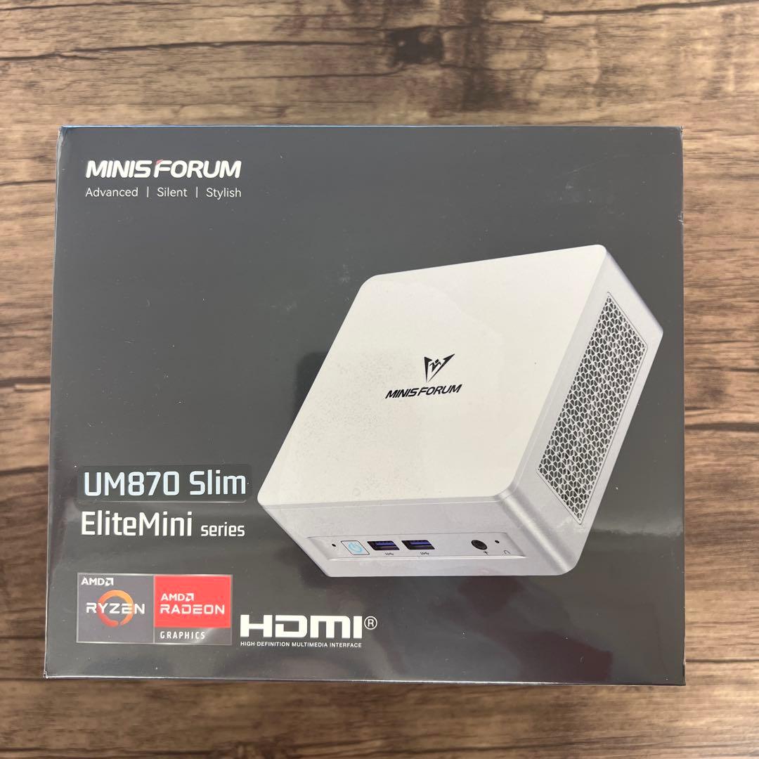 12308 MINISFORUM UM870 Slim ミニpc 未開封