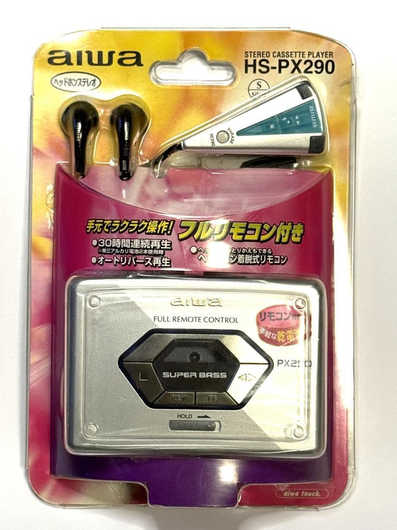 aiwa HS-PX290 ステレオカセットプレーヤー　未使用品　アイワ