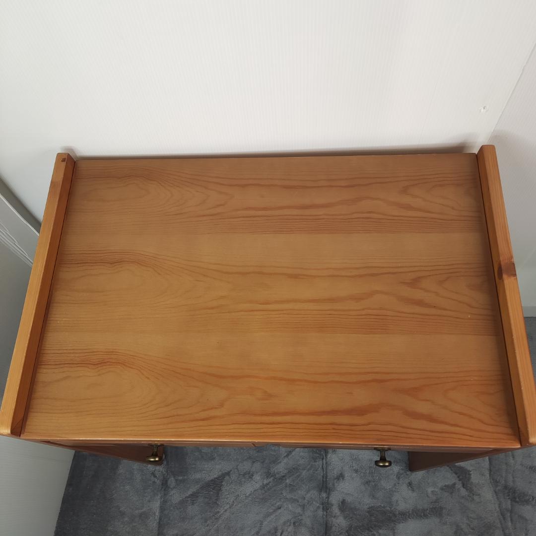 木製　高さ調整可能　学習机　作業台　ワークデスク　幅69 奥行44 高さ79