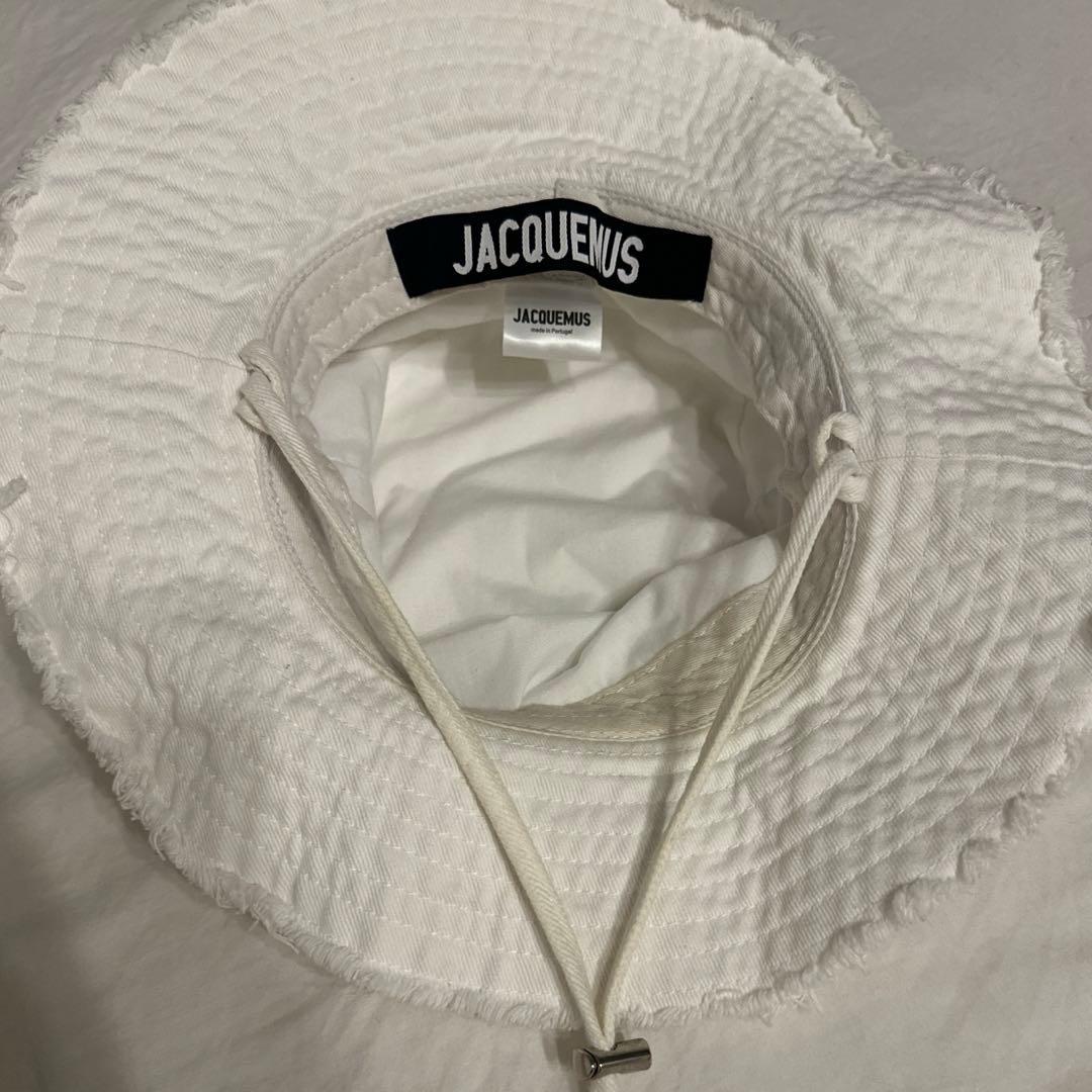 JACQUEMUS ホワイト 帽子 バケットハット