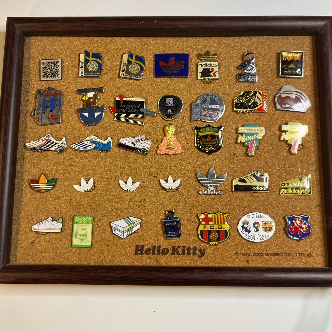 old adidas  ヴィンテージ　ピンバッジ  35個セット