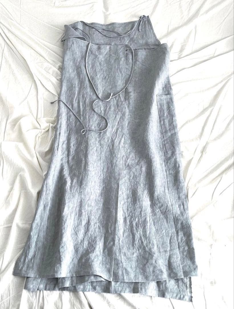 this__ オリジナル　エプロン　月白