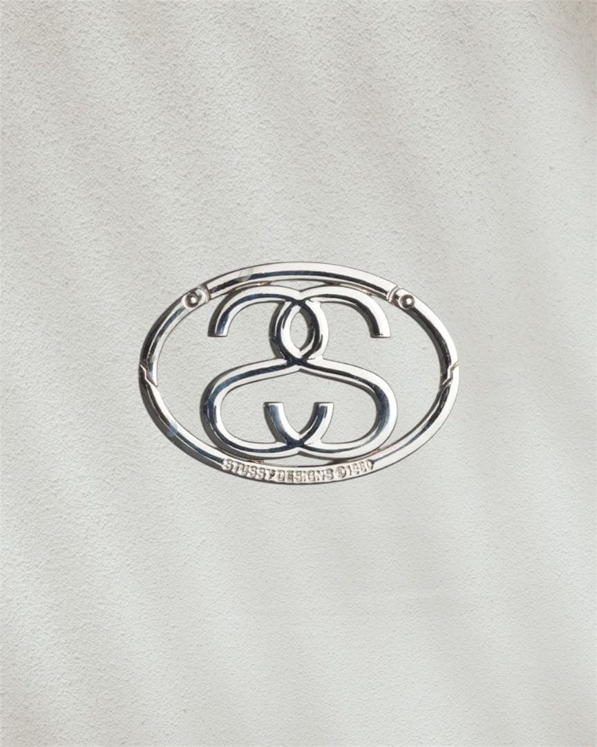Stussy SS LINK CARABINER Silver カラビナ ②