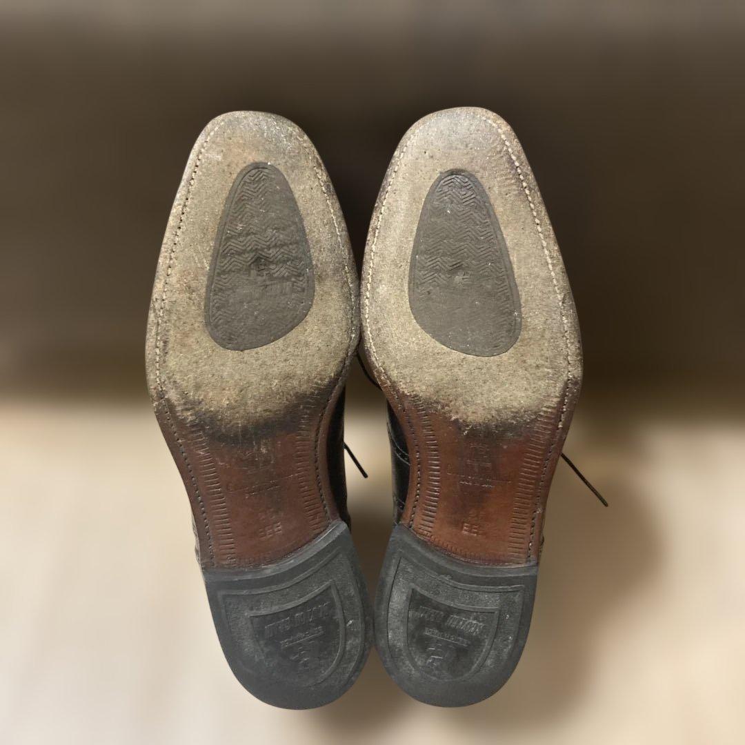 スコッチグレイン ウィングチップ ブラック 25EEE