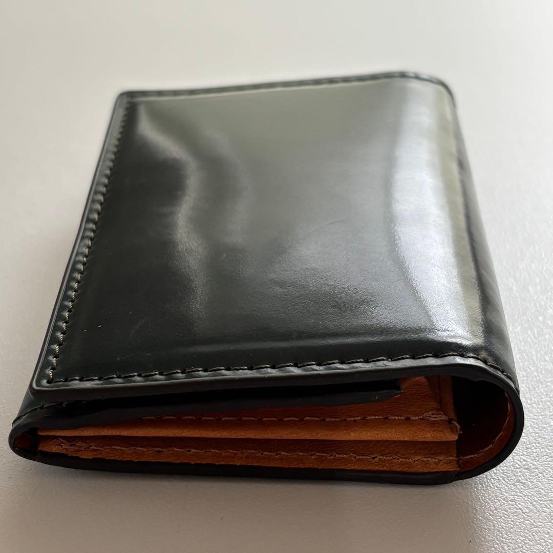 【新品】ROCADO シェルコードバン 名刺入れ 　最高級 イタリア馬革