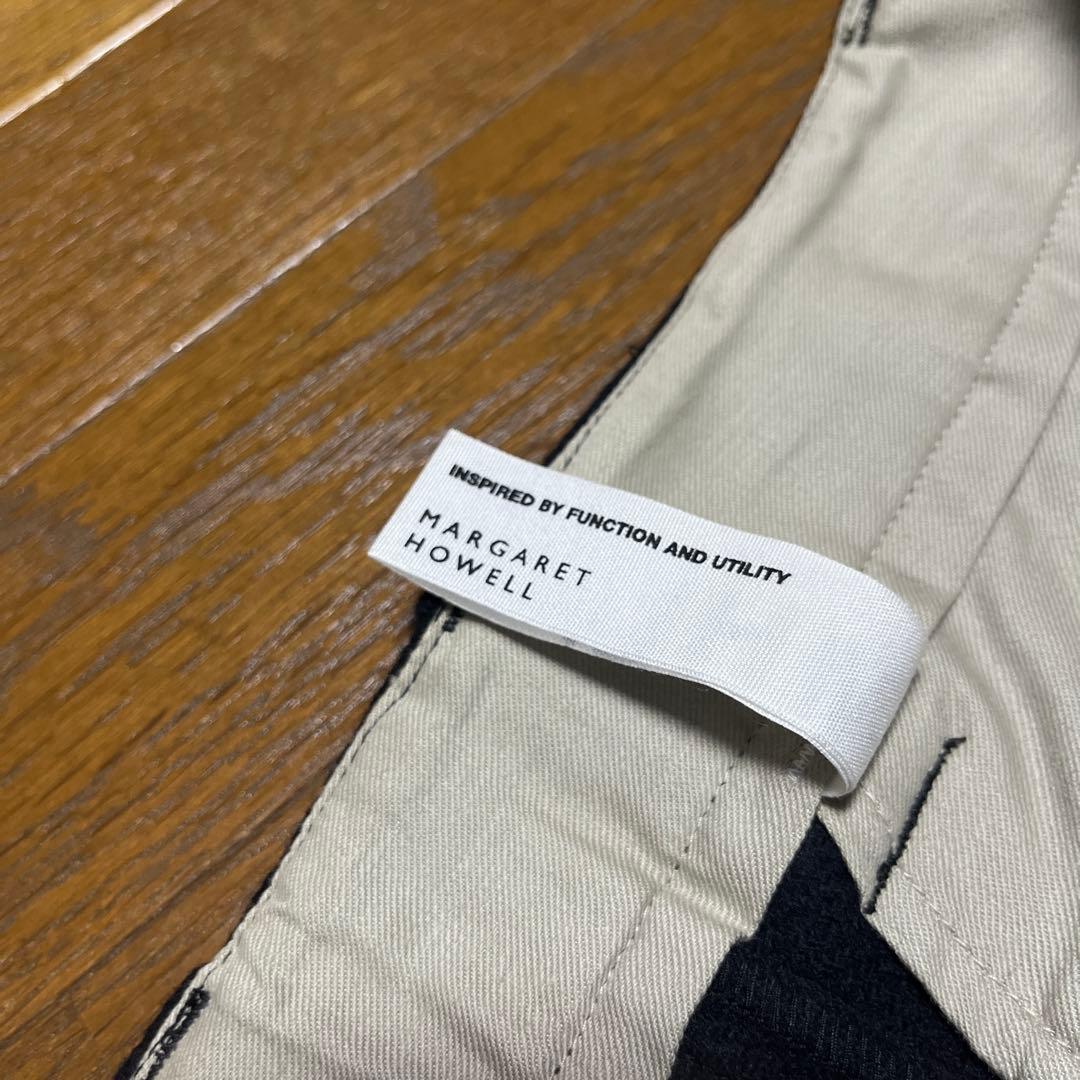 マーガレットハウエル ウールパンツ 濃紺