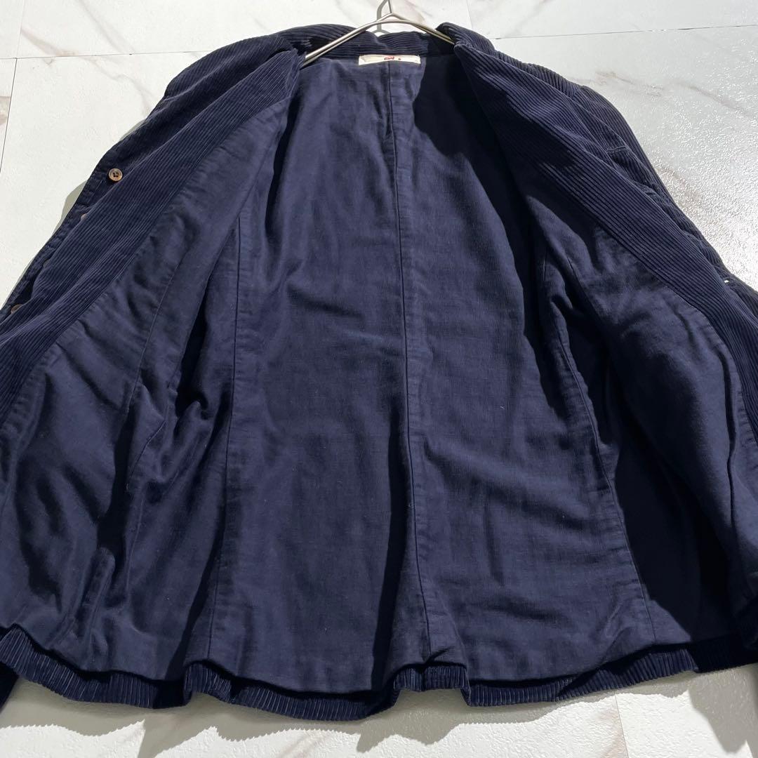入手困難✨ 45R コーデュロイジャケット Rロゴ刺繍 ネイビー ボタン