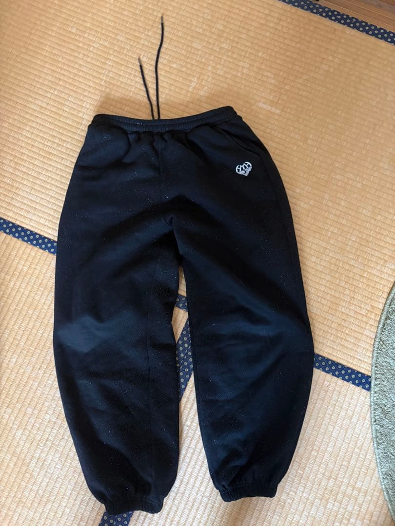 HTH フード付きスウェットパーカーセットアップ ブラック