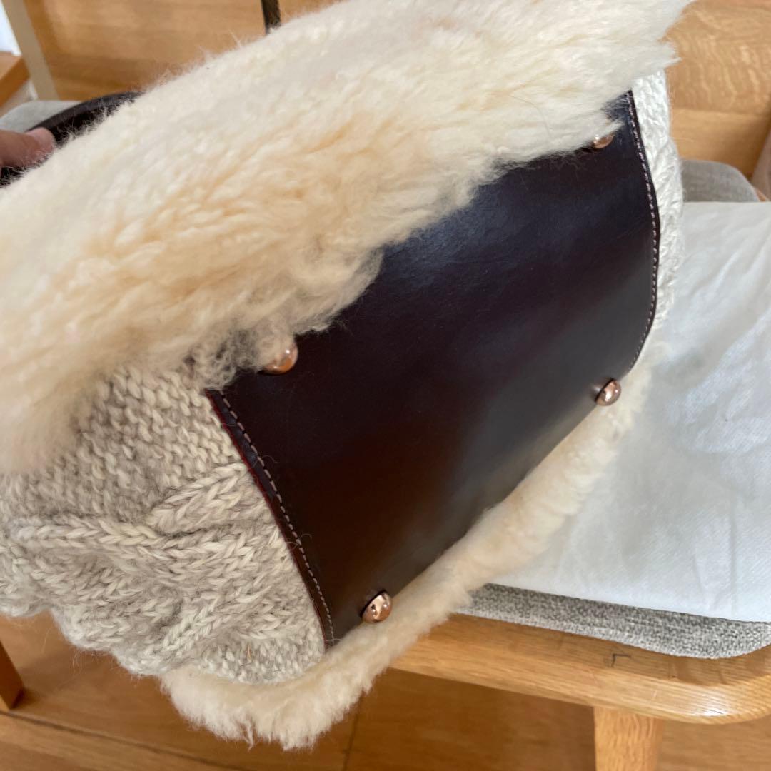 muku ムクLES PETITS LUXE ムートン トートバッグ