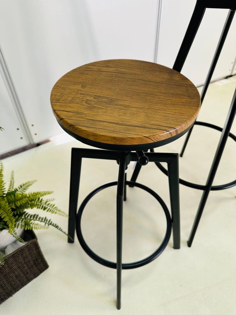 ハイテーブル 丸型 スチールフレームセット