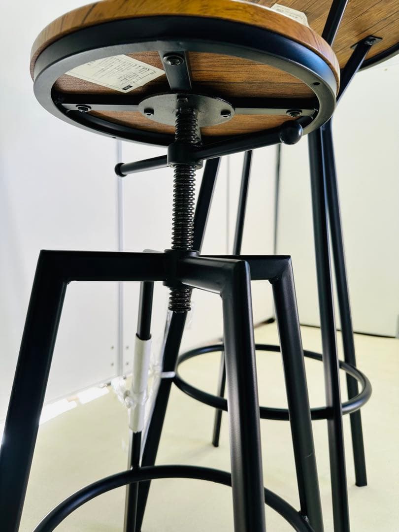 ハイテーブル 丸型 スチールフレームセット