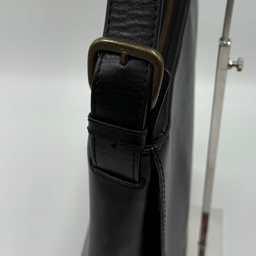 MOTHER HOUSE ブライト ワンショルダーバッグ 牛革 レザー 黒