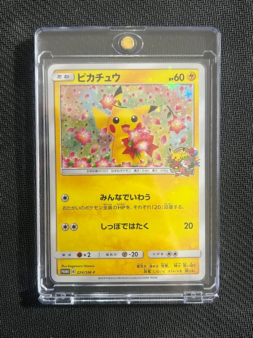 ピカチュウ　プロモカード　 ポケモンセンター20周年記念　みんなでいわう