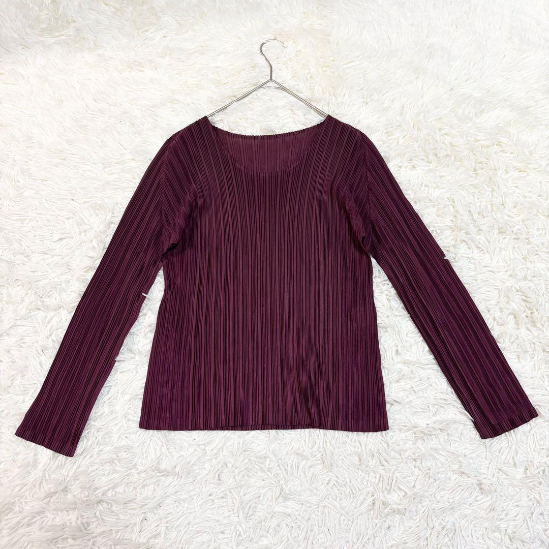 ISSEY MIYAKE PLEATS PLEASE トップス　長袖　プリーツ