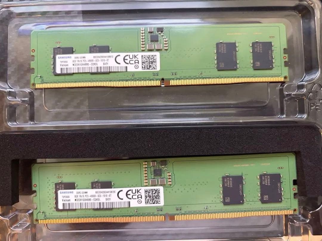 Samsung メモリー　2x8gb(16gb) DDR5 4800MHz