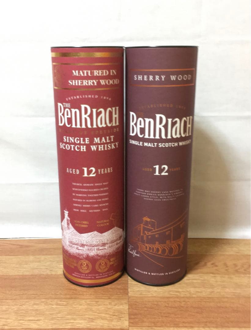 旧ボトル ベンリアック12年 シェリーウッド 700ml 46% 終売品 2本