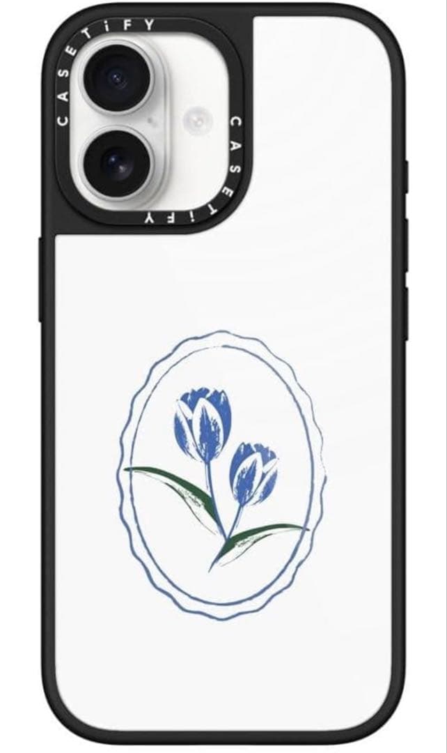 CASETiFY グレーズ iPhone17 ケース tulip stamp