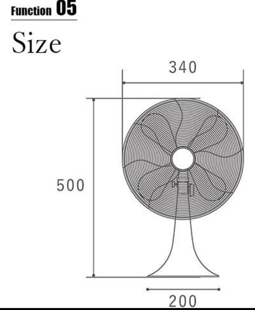 HERMOSA 扇風機 シルバー