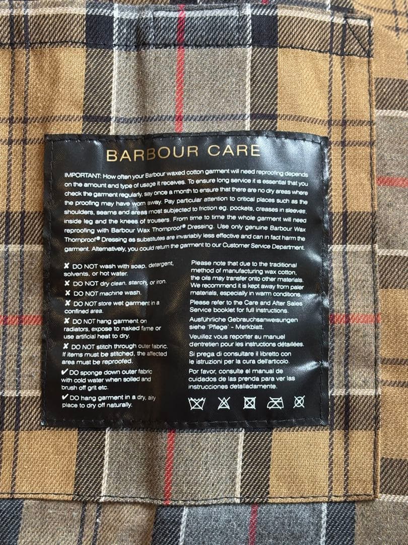 Barbour over size BEDALE 40サイズ