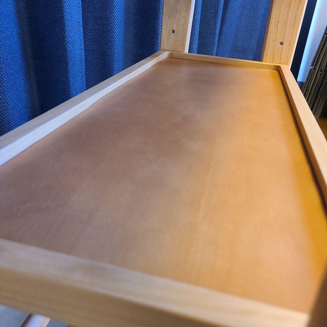 【極美品】ニトリ ワゴン アルナスDF 80 LBR キッチンワゴン 天然木