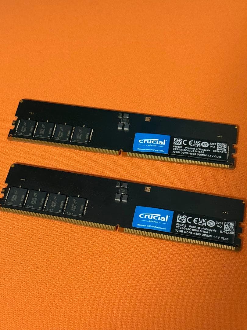 crucial ddr5 4800 32g×2