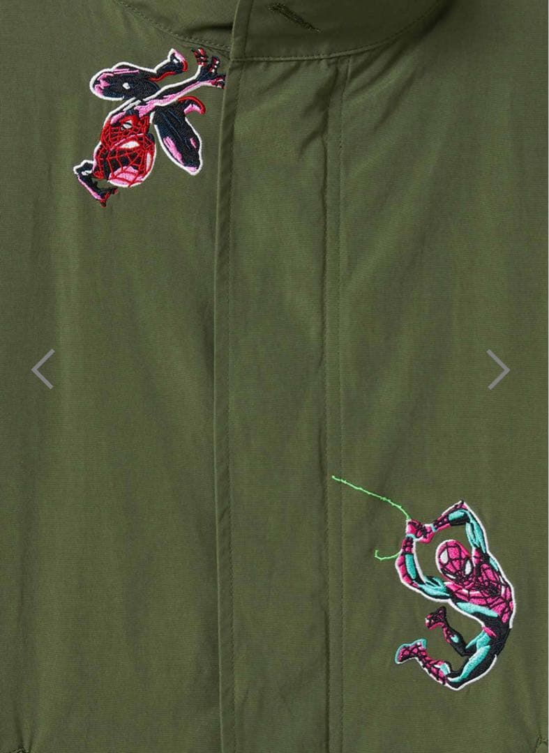 グラニフ　スパイダーマン　スパイディ VS ヴィラン　モッズコート