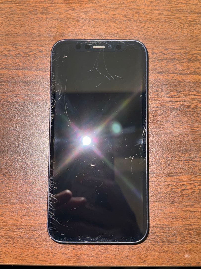 iPhone 12mini ブラック 画面に傷あり