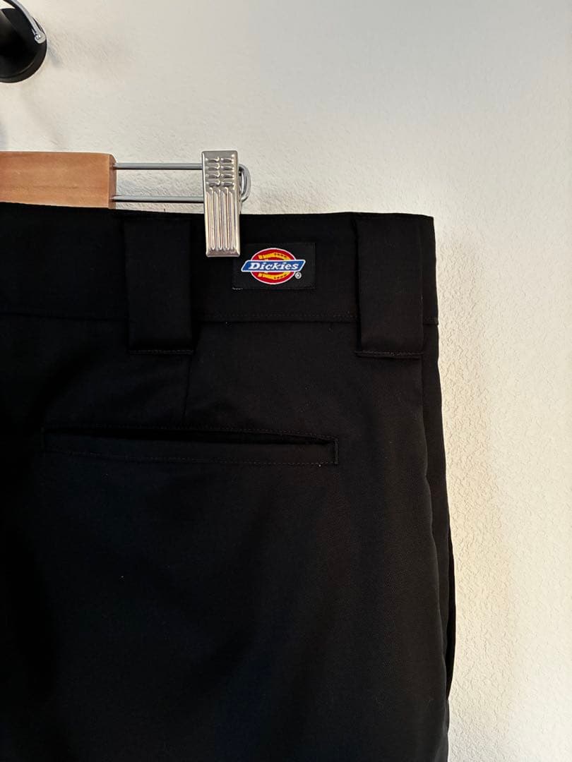 Dickies 875 H B&Y別注 ウール ワイド スラックス 黒　OVY