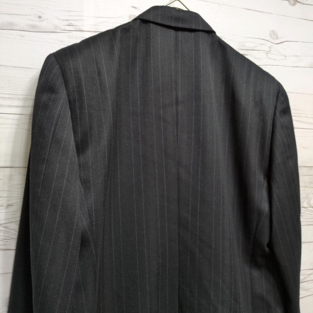 ✨美品✨イヴサンローラン ダブルスーツ セットアップ 黒 ストライプ 万能 式典