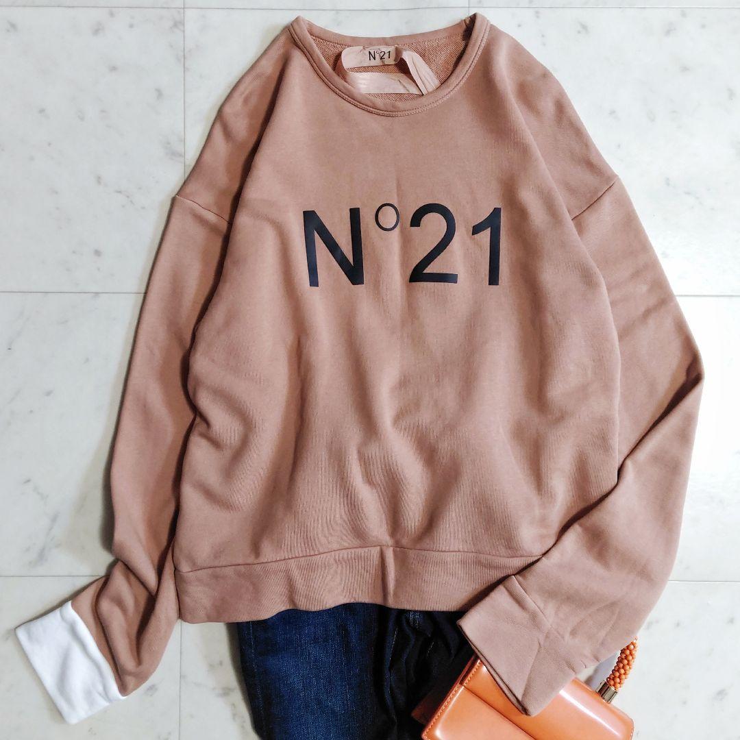 美品♪ サイズ42・LL N°21 ヌメロヴェントゥーノ ビッグロゴ スウェット