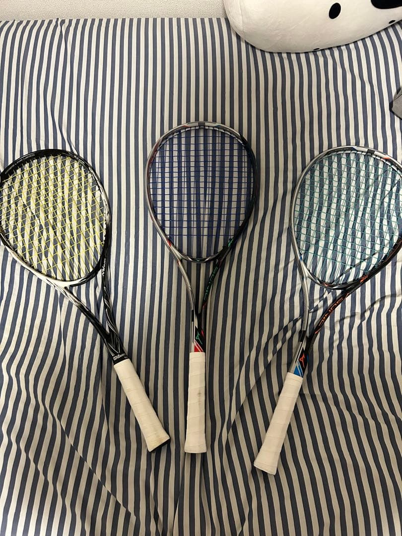 ソフトテニスミズノラケット3本セット