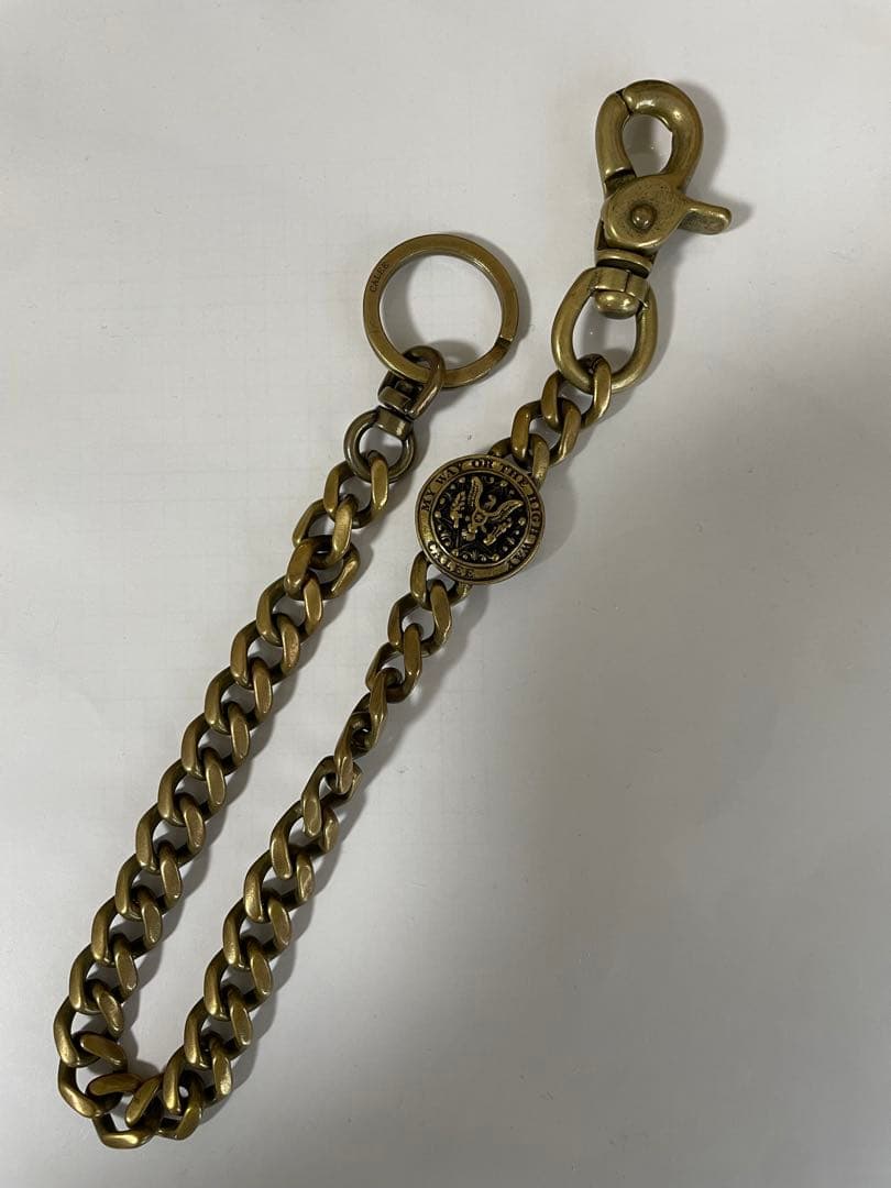 CALEE キャリー ウォレットチェーン 真鍮 廃盤品 コンチョ　美品