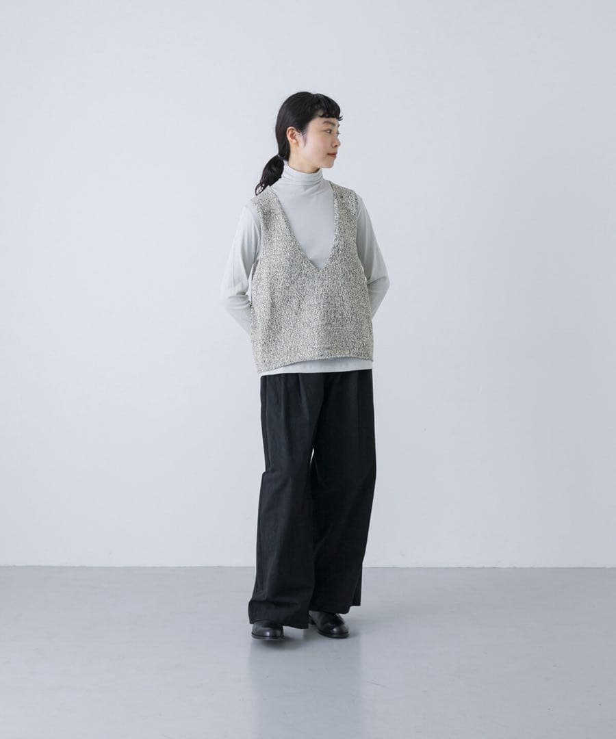 かぐれ　テープヤーンニットベスト　新品未使用