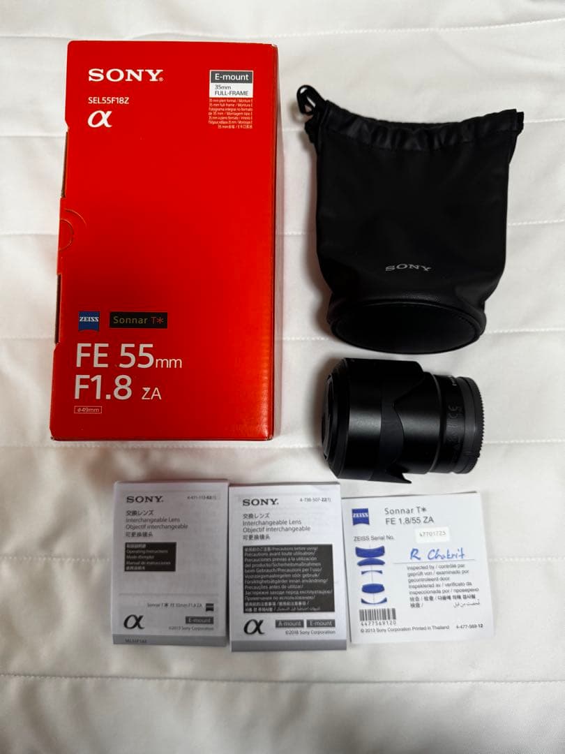 【ポニー表示】SONY Sonnar T* FE 55mm F1.8 ZA