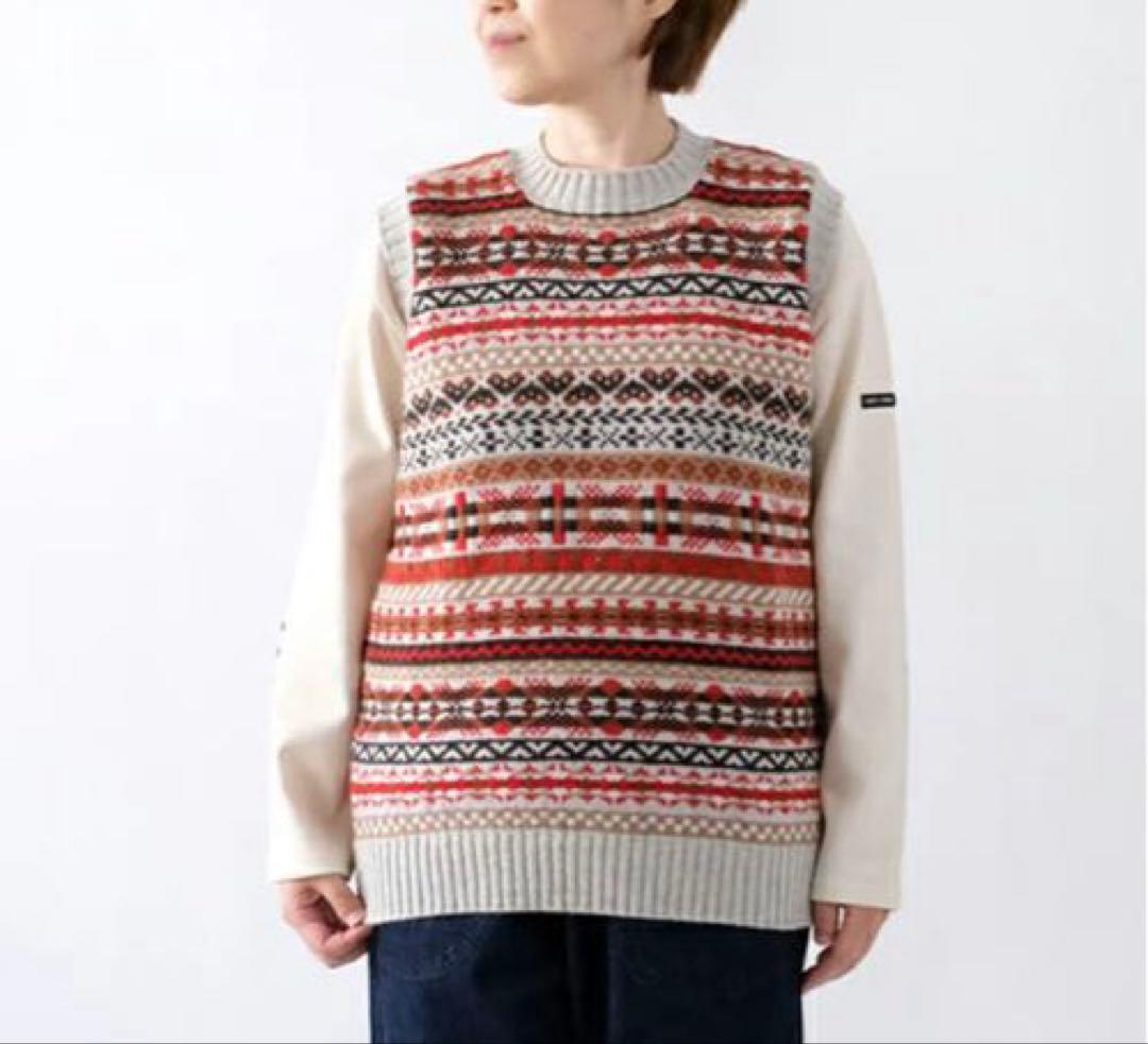 LAURENCE J SMITH フェアアイル クルーネックベスト