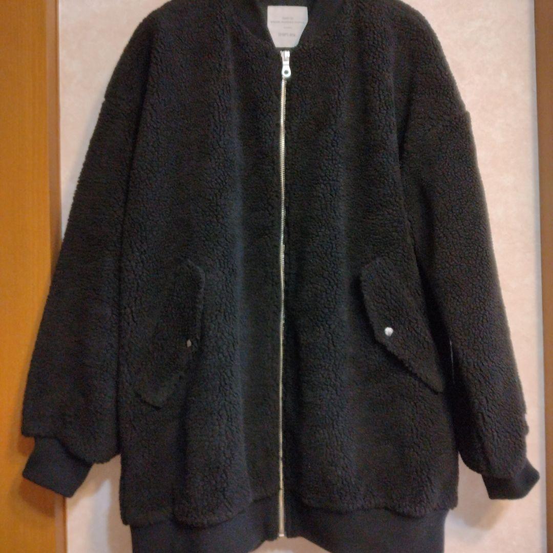 ★SHIPS any★ レディース　アウター　ボア　コクーン　ジップブルゾン