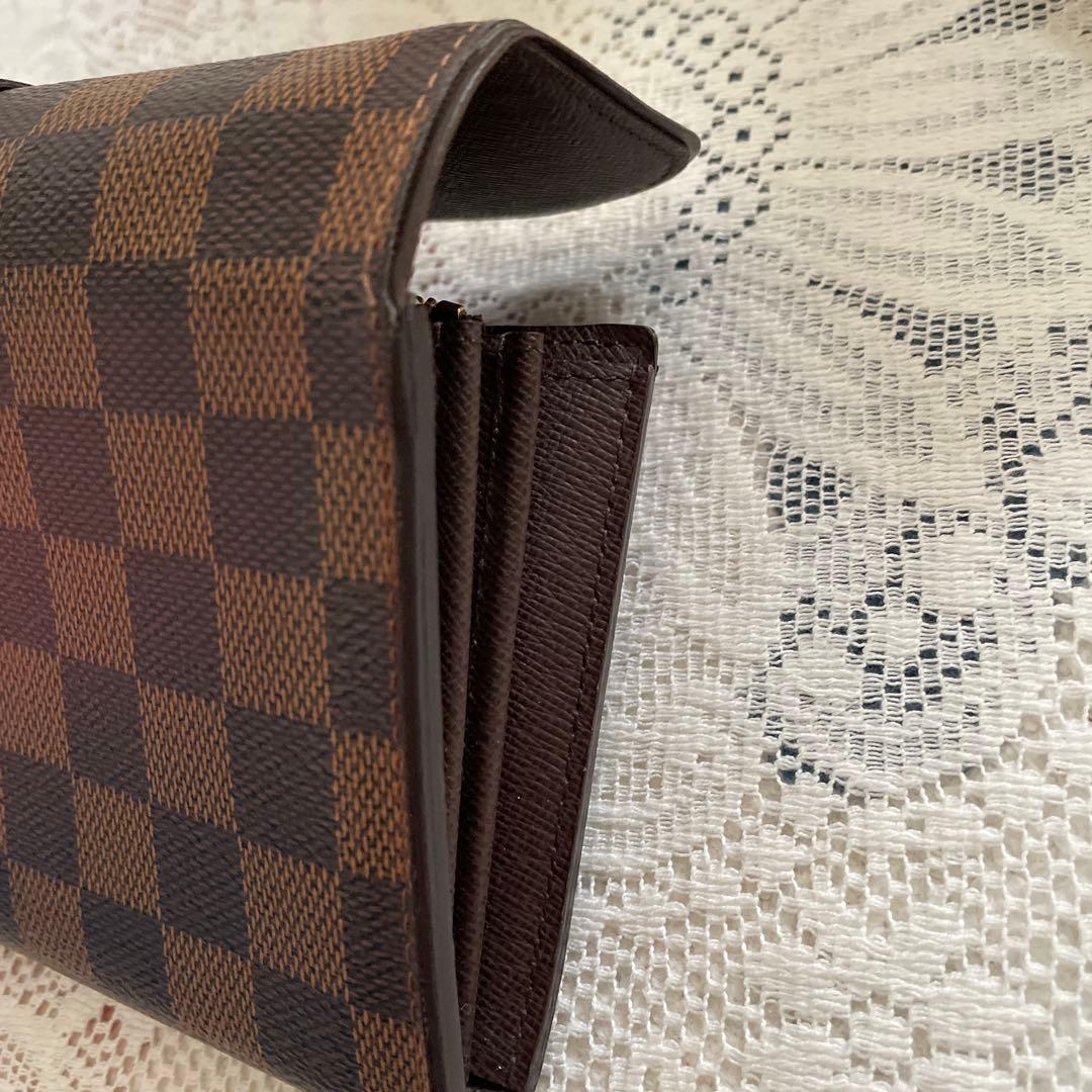 Louis Vuitton ダミエ・キャンバス 長財布　美品
